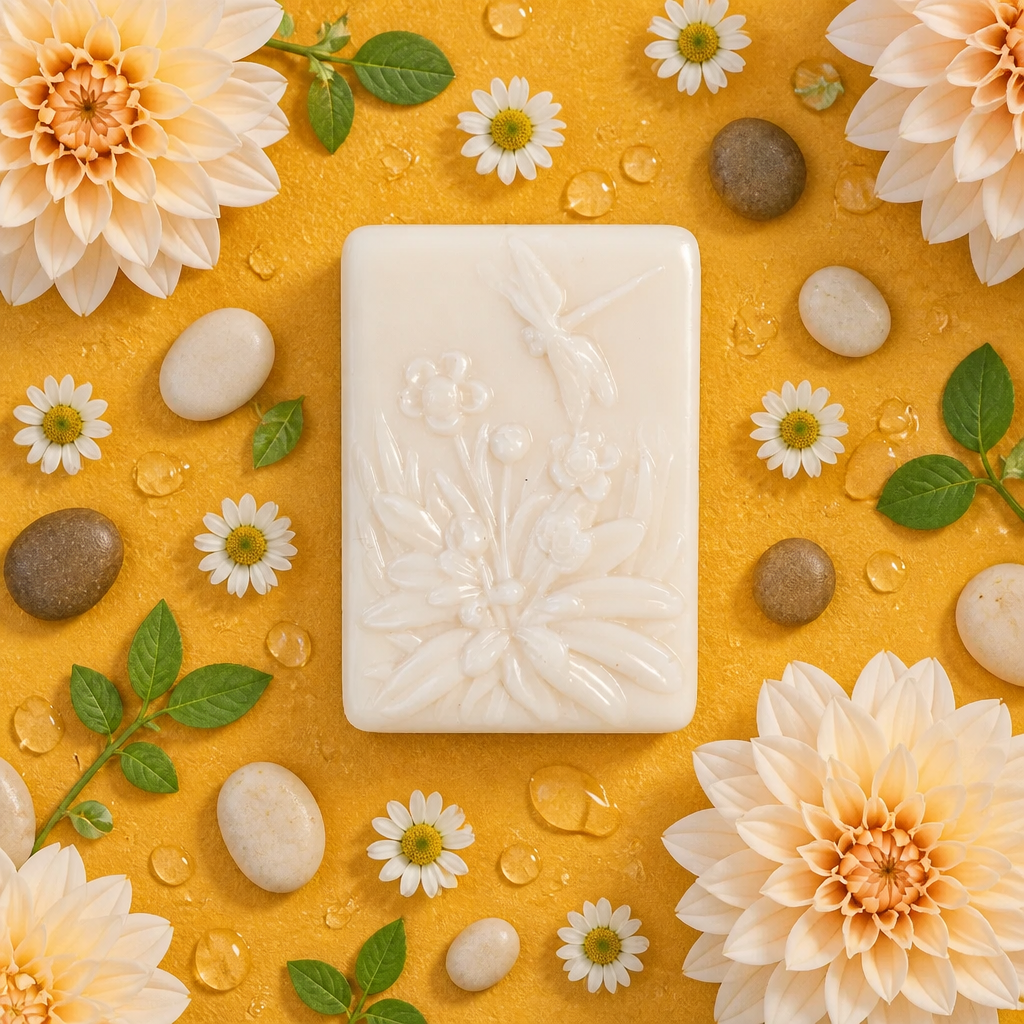 Handmade Goat's Milk Soap with Shea Butter – Sweet Orange Essential Oil | Approximately 4 oz