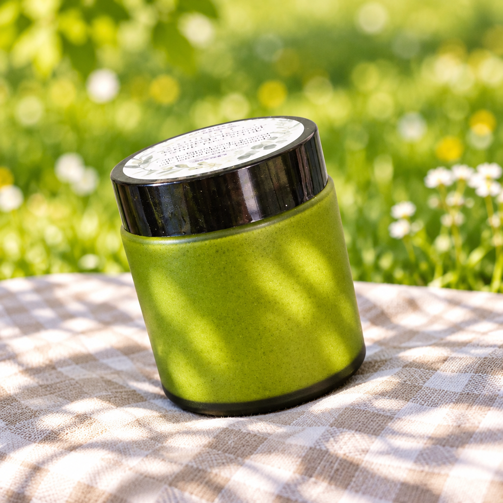 Handmade Green Tea Facial Scrub – Gentle Exfoliating with Jojoba Beads & Sea Clay