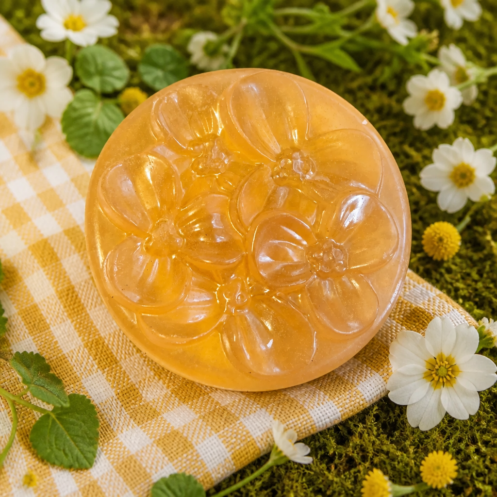 Handmade Honey & Shea Butter Soap – Apple Bourbon Scent | Small-Batch Artisan Soap