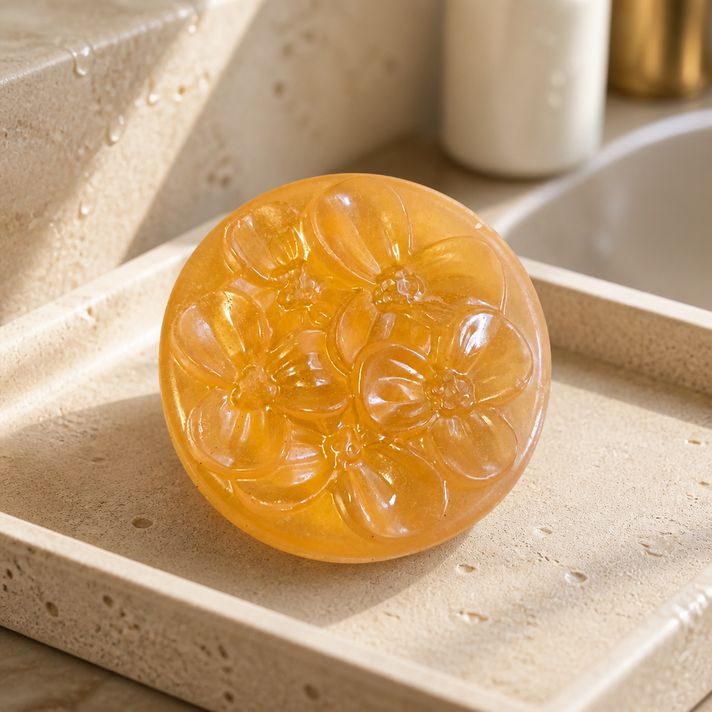 Handmade Honey & Shea Butter Soap – Apple Bourbon Scent | Small-Batch Artisan Soap
