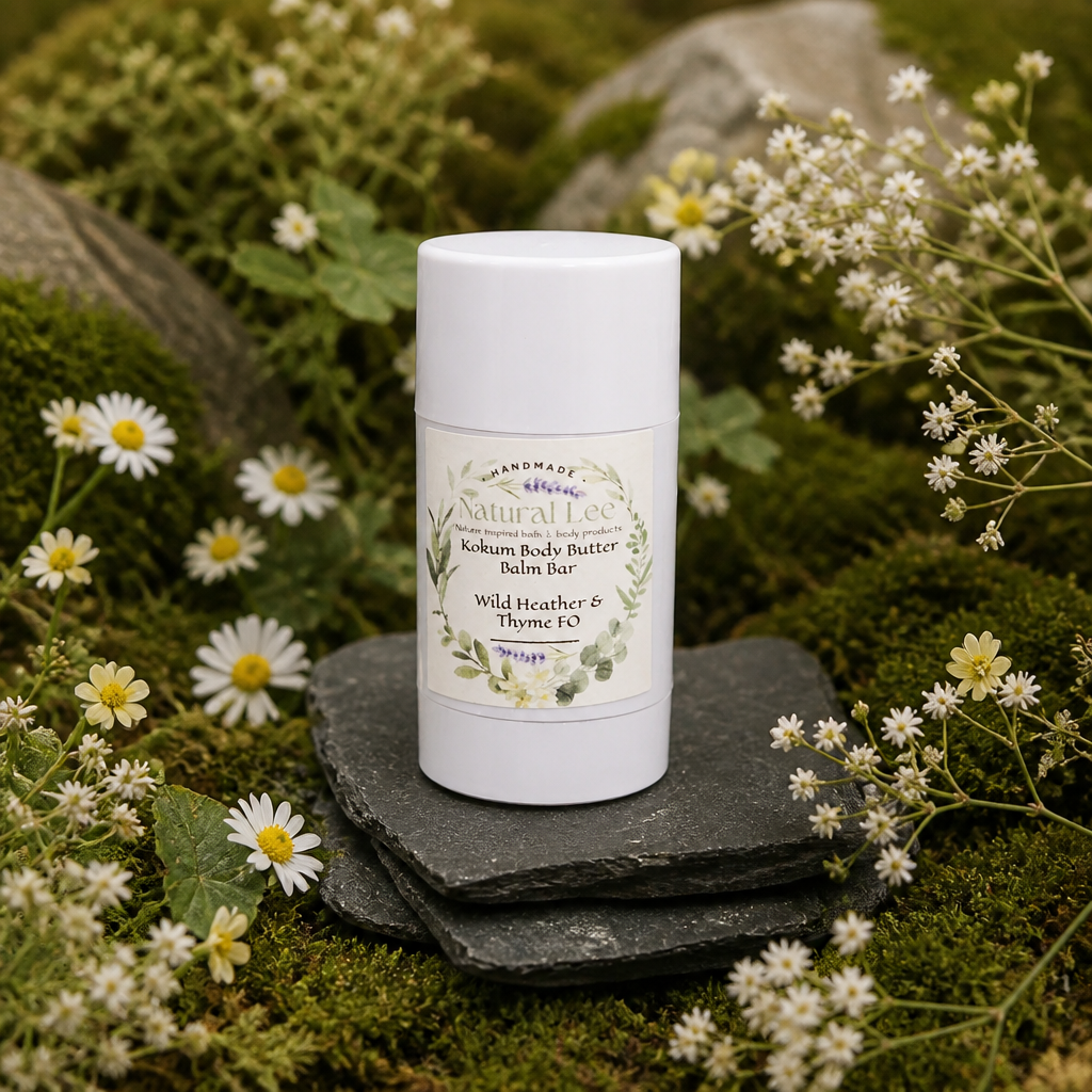Cocoa or Kokum Body Butter Balm Stick – Handmade Solid Roll-On