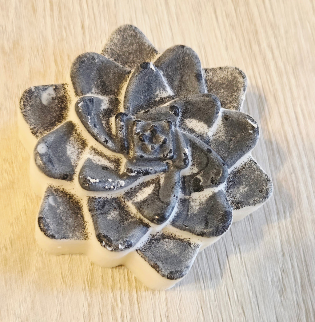Handmade Exfoliating Goat's Milk Soap with Shea Butter & Icelandic Black Sand – Pink Grapefruit & Sweet Orange Essential Oils | Approx. 4 oz