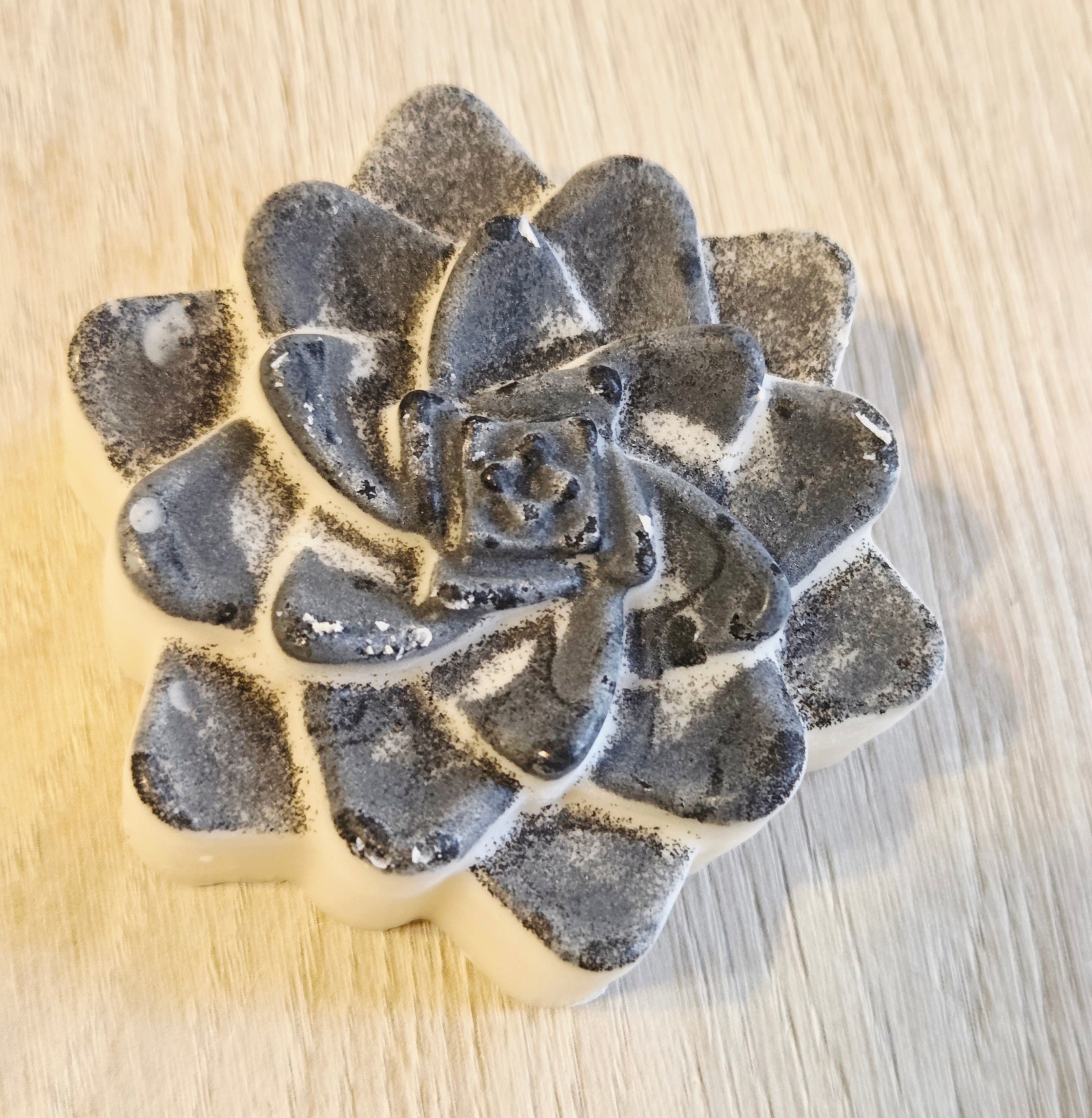 Handmade Exfoliating Goat's Milk Soap with Shea Butter & Icelandic Black Sand – Pink Grapefruit & Sweet Orange Essential Oils | Approx. 4 oz