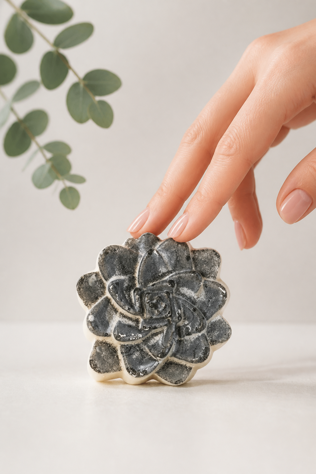 Handmade Exfoliating Goat's Milk Soap with Shea Butter & Icelandic Black Sand – Pink Grapefruit & Sweet Orange Essential Oils | Approx. 4 oz