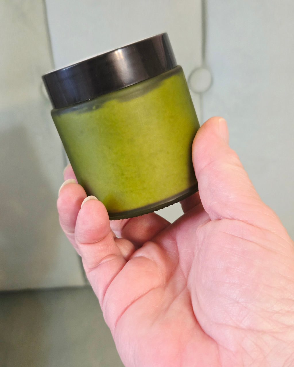 Handmade Green Tea Facial Scrub – Gentle Exfoliating with Jojoba Beads & Sea Clay