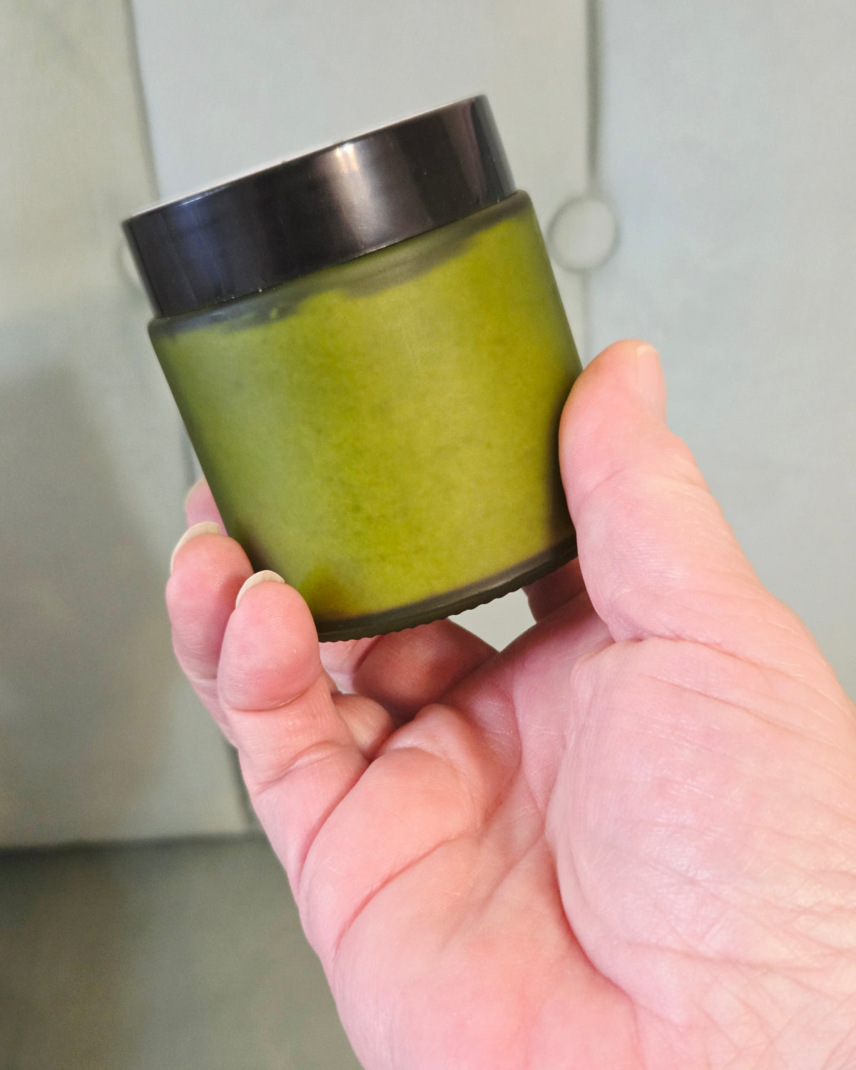 Handmade Green Tea Facial Scrub – Gentle Exfoliating with Jojoba Beads & Sea Clay